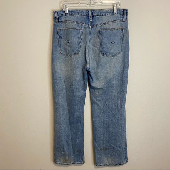 Hudson Women's Distressed Sloane Extreme Baggy Jeans Blue Size 30 - Picture 4 of 9